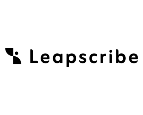 Leapscribe logotyp svart